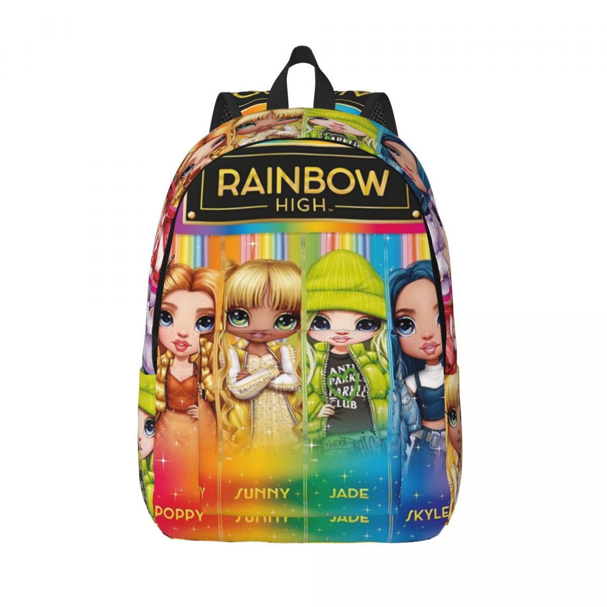 Regenbogen hoher Rucksack Middle High College School Schüler Bücher tasche Teenager Tages rucksack langlebig