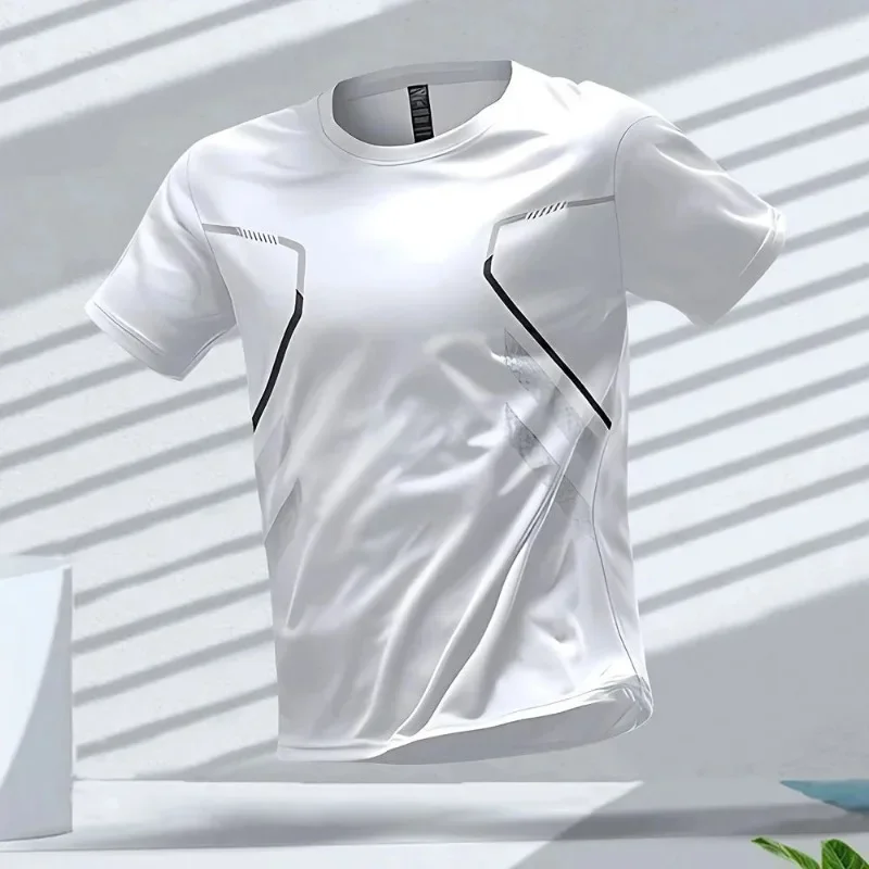 2025年メンズファッション トップスTシャツ、肌に優しく、通気性、伸縮性が高く、速乾性があります。