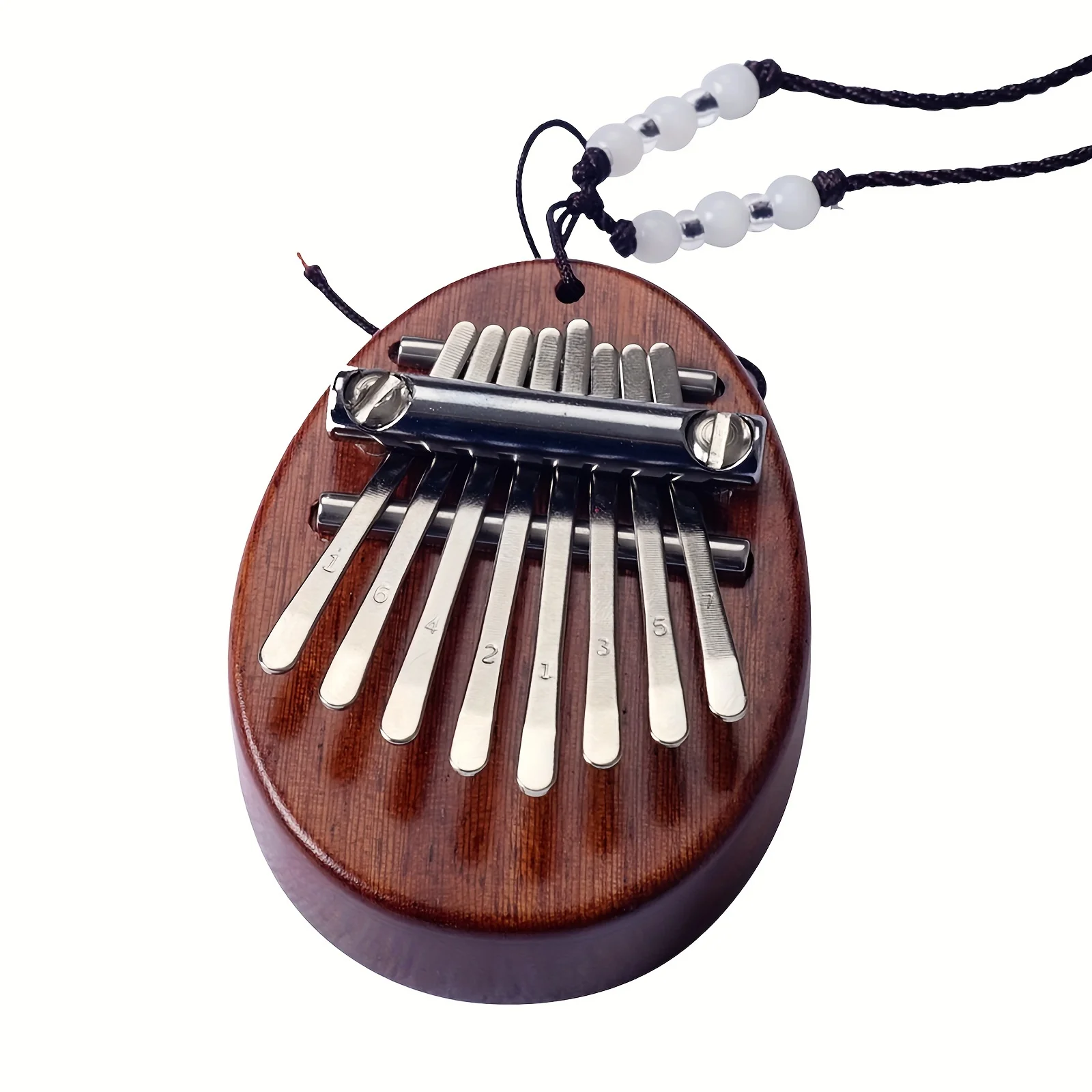 Mini Kalimba – เปียโน à pouce à 8 สัมผัส, 1 ซอง, Style goutte d'eau, Instrument mignon, แบบพกพา, coffret cadeau exquis pour
