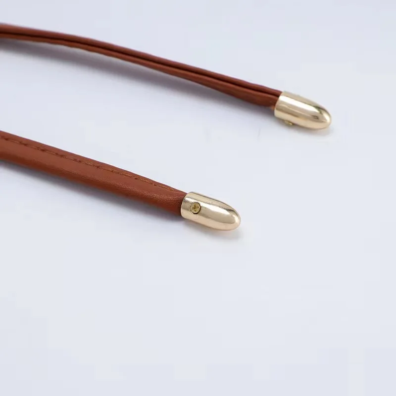 1Pcs PU Leather Drawstring Pull String Detachable Bucket Bag Strap Slide String Keeper Drawstring Backpack Accessories