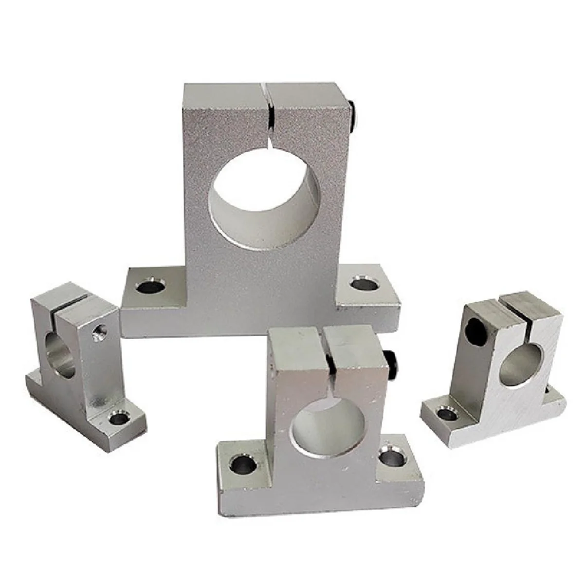 BABQ 2 ชิ้น Linear Motion Rail Clamping Rod Rail Guide สนับสนุนเพลาวงเล็บข้อต่อ Mount SK12 12 มิลลิเมตร