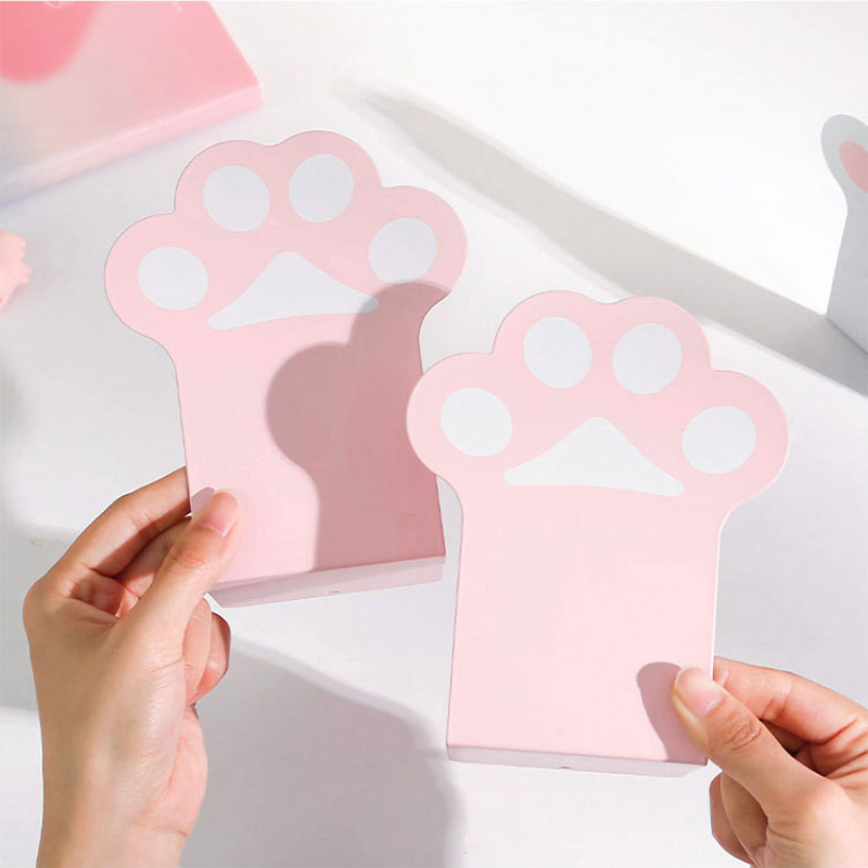 2 個クリエイティブ猫の足ブックエンドかわいい滑り止めブックオーガナイザーデスクトップブックサポート韓国文具学校事務用品