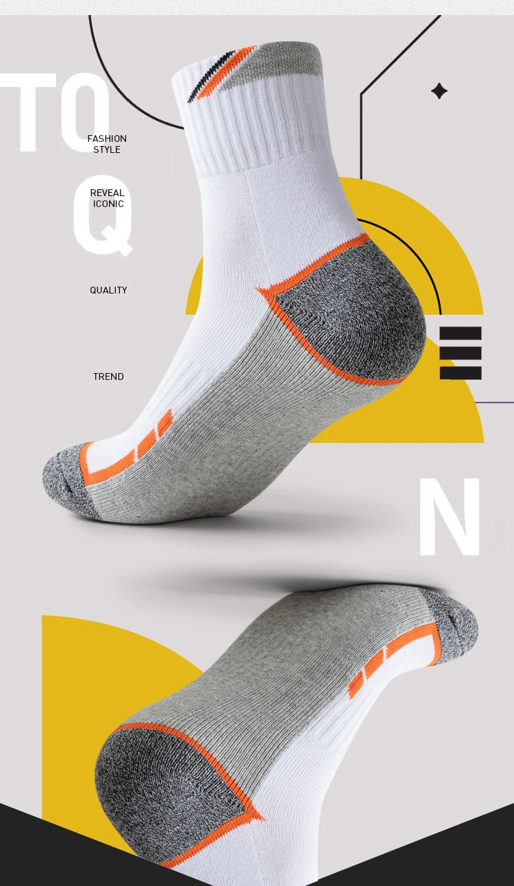 Calcetines de algodón de tenis profesionales para hombre, medias deportivas con parte inferior de toalla, Color a juego, Elite, para negocios, correr, baloncesto, gruesas