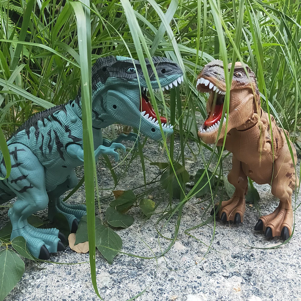 Electric Toy Large Size Walking Spray Lay Eggs Dinosaur Robot  for Kids With Light Sound Mechanical Dinosaurs Model Toys