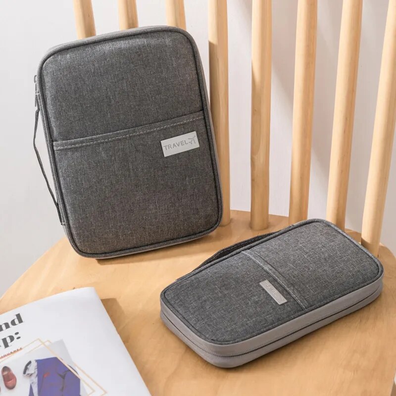 1PC Portable Travel Plane Bag Impermeável Alta Qualidade Business Passport Bag Multi-funcional Catiônica Document Storage