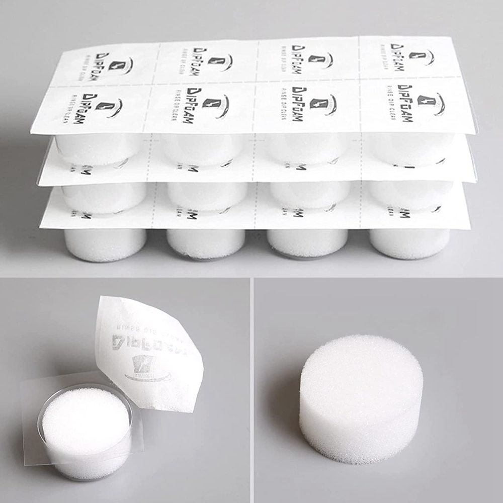48/24/12/6/3PCS Tattoo Disposable Dip Foam Sponge Caps Cups Cleaning for Needle and Tip Rinse Dip Clean Tattoo Accessories