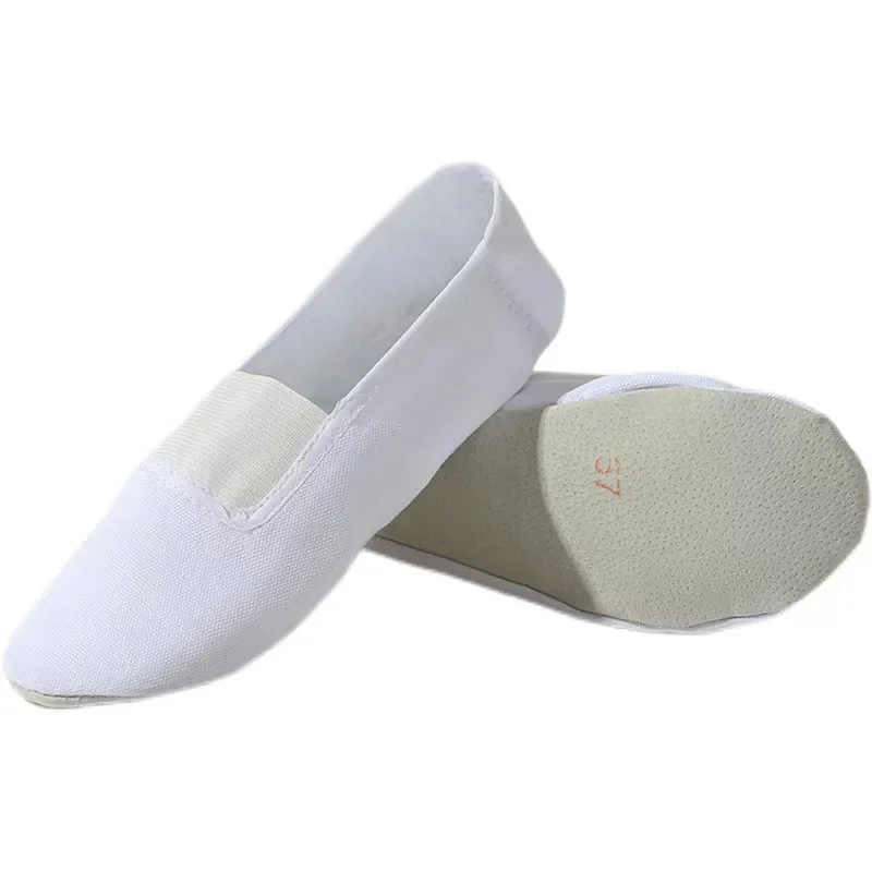 Płaskie płótno Głowa Czarny Biały Miękkie Zapatos De Punta De Ballerini BD Ballet Belly Gym Yoga Dance Shoes Children Woman Man