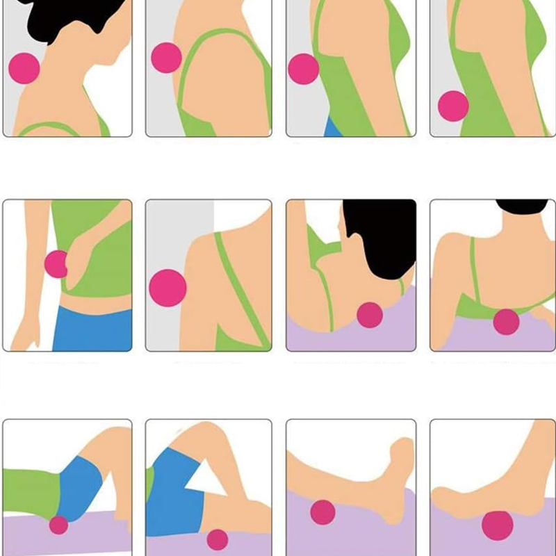 Erdnuss-Massageball – After Exercise Fascia Ball Set Training Deep Tissue Massage Ball Kit Lacrosse Ball Muscle Rolle