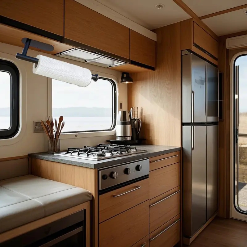 ASelf-Adhesive Paper Towel Holder for Kitchen Cabinet,Bathroom Tissue and Towel Holder,Plastic Wrap and Roll Paper Storage Rack