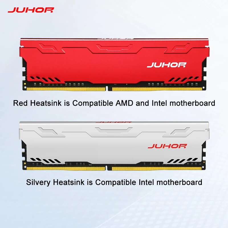 Juhor ddr4 ram 16gb 8gb 32gb 2666mhz 3200mhz ddr3 8gb 1600mhz dimm memória de desktop nova memoria rams com dissipador de calor