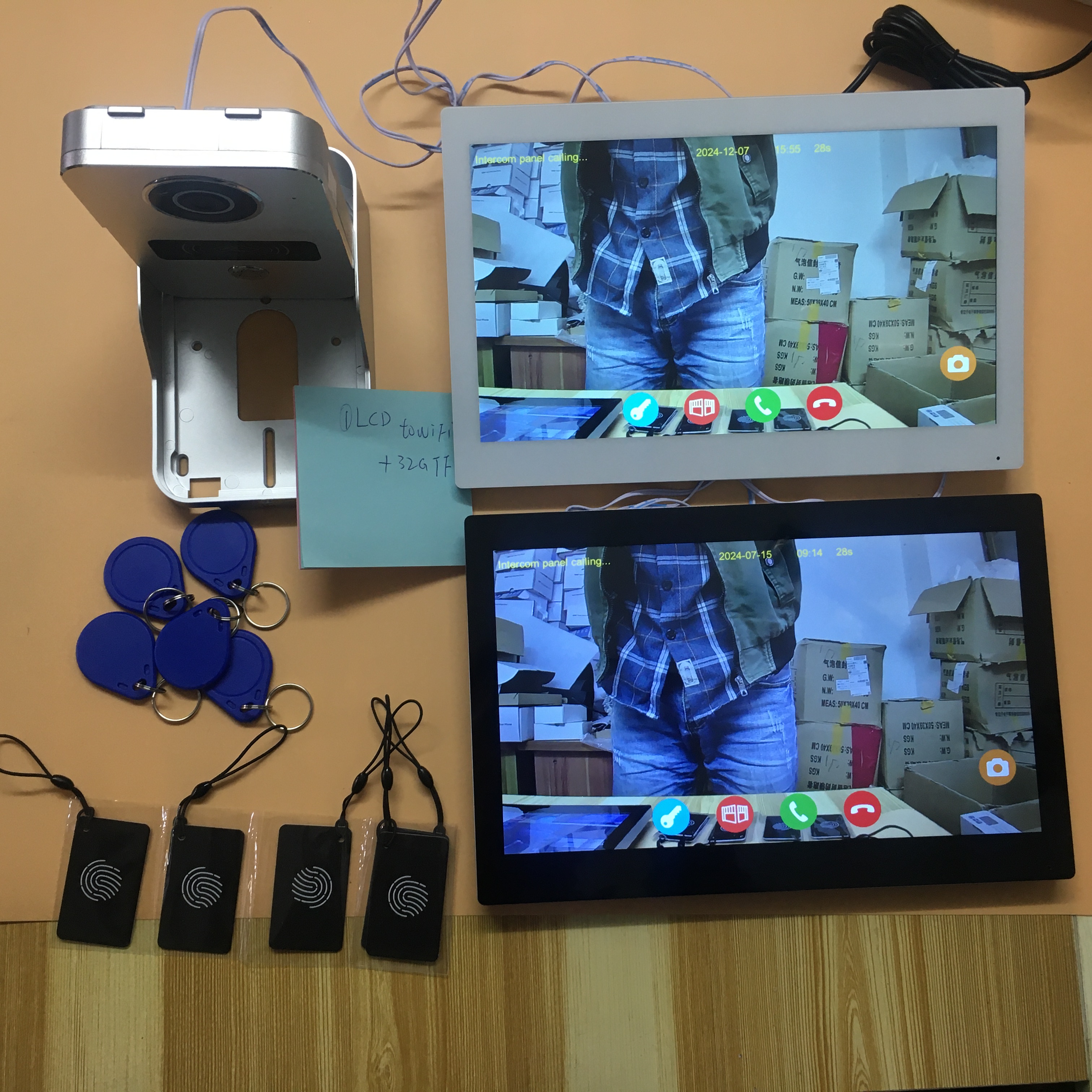 Neue HD 7/10 zoll 2 Draht Intercom Türklingel Video Intercom System Für Home Türsprechanlage WiFi Tuya Smart Leben APP 1080 P Touch Monitor