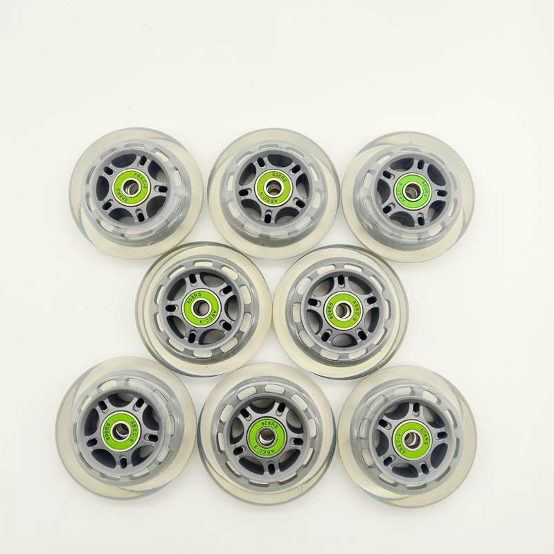 Miễn Phí Vận Chuyển Lăn Bánh Bánh 80X24 Đen Xám Màu Trong Suốt 8 Cái/lốc