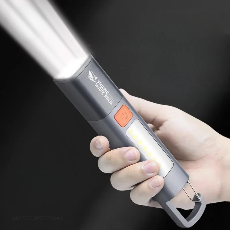 Xiaomi Outdoor Flashlight Portable Strong Light Variable Focus With Floodlight Side Lights Home Portable LED Flashlights Camping