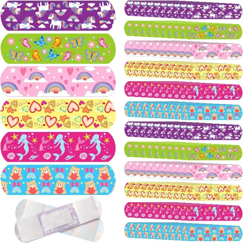 60 pçs/set dos desenhos animados band aid para curativo gesso pele kawaii remendo tiras de primeiros socorros fita ataduras adesivas à prova dwaterproof água