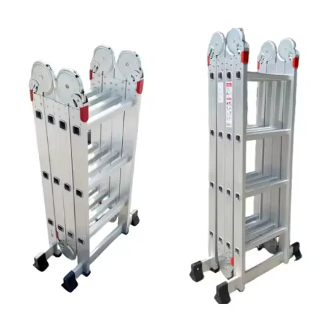 Escalera telescópica de aluminio 4 en 1, escalón Convertible/extensión/escalera/cafátano, escaleras plegables portátiles de alta resistencia de 330 libras para el hogar