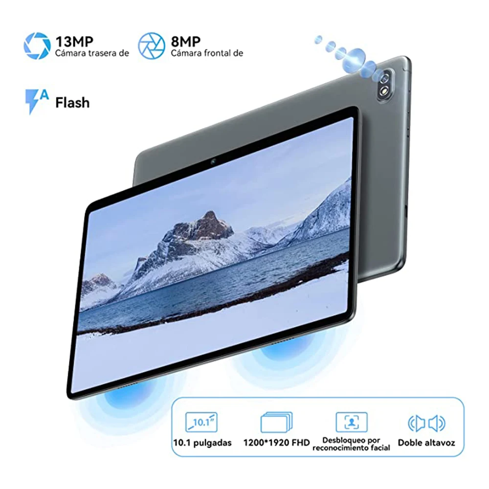 Blackview Tab 7 Pro Tablet Android 12 10,1 Zoll Touch Dual 4G LTE + 5G WiFi 10 GB + 128 GB 13 MP + 8 MP 1920 * 1200 6580 mAh Octa-Core