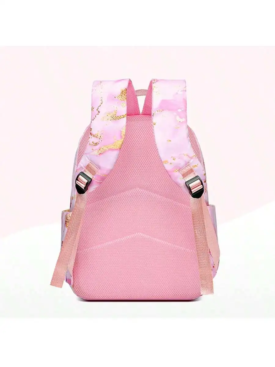 3Pcs Lilo & Stitch Anime Print Backpack Set, With Tote and Pouch, Large Capacity Lightweight And Breathable Outdoor Knapsack