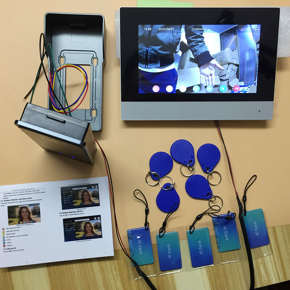 Visiophone intelligent Tuya Wifi 1080P, 2 fils, interphone vidéo pour maison intelligente, moniteur tactile 7 pouces, sonnette vidéo, caméra de porte, système de sécurité