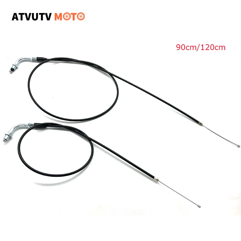 90cm 120cm Motocyklowy wygięty przewód przyspieszenia Przewód przepustnicy do ATV 50cc 90cc 125cc Pit Bike TTR SSR Motocross Pit Dit Bike
