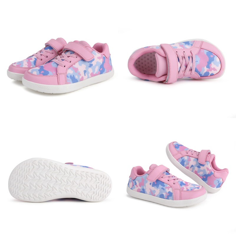 GudaFoot Little/Big Kid รองเท้าเท้าเปล่ากว้าง | รองเท้าผ้าใบเปิดยางยืดสไตล์มินิมอลสําหรับเด็กชาย/เด็กหญิง | ยืดหยุ่นได้ - Zero Drop Sole