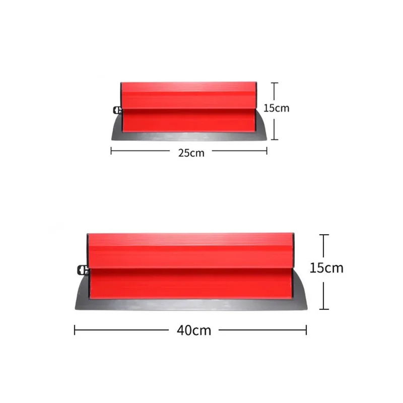 1-2PCS 25cm/40cm Edelstahl Schaber für Wand Verputzen Nivellierung Werkzeug Kitt Messer wand Finishing Kelle Hause Zubehör