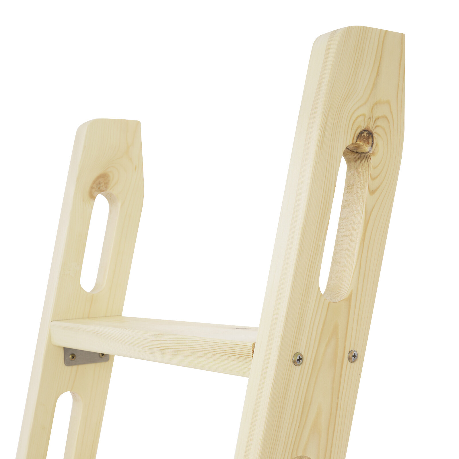 Reach New Heights Safely! 5-Step Wooden Ladder with 100kg Load, Perfect for Household Tasks
