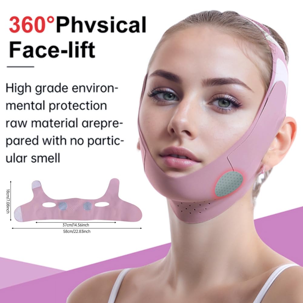 Máscara de grafeno V-Line, máscara para la barbilla, máscara facial en forma de V, ejercitador de mandíbula, banda para adelgazar la cara de doble barbilla, masaje, gran oferta