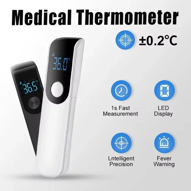 Termómetro frontal instantáneo sin contacto para adultos y bebés |   Kit de seguridad de viaje y emergencia para automóvil con detección precisa de fiebre