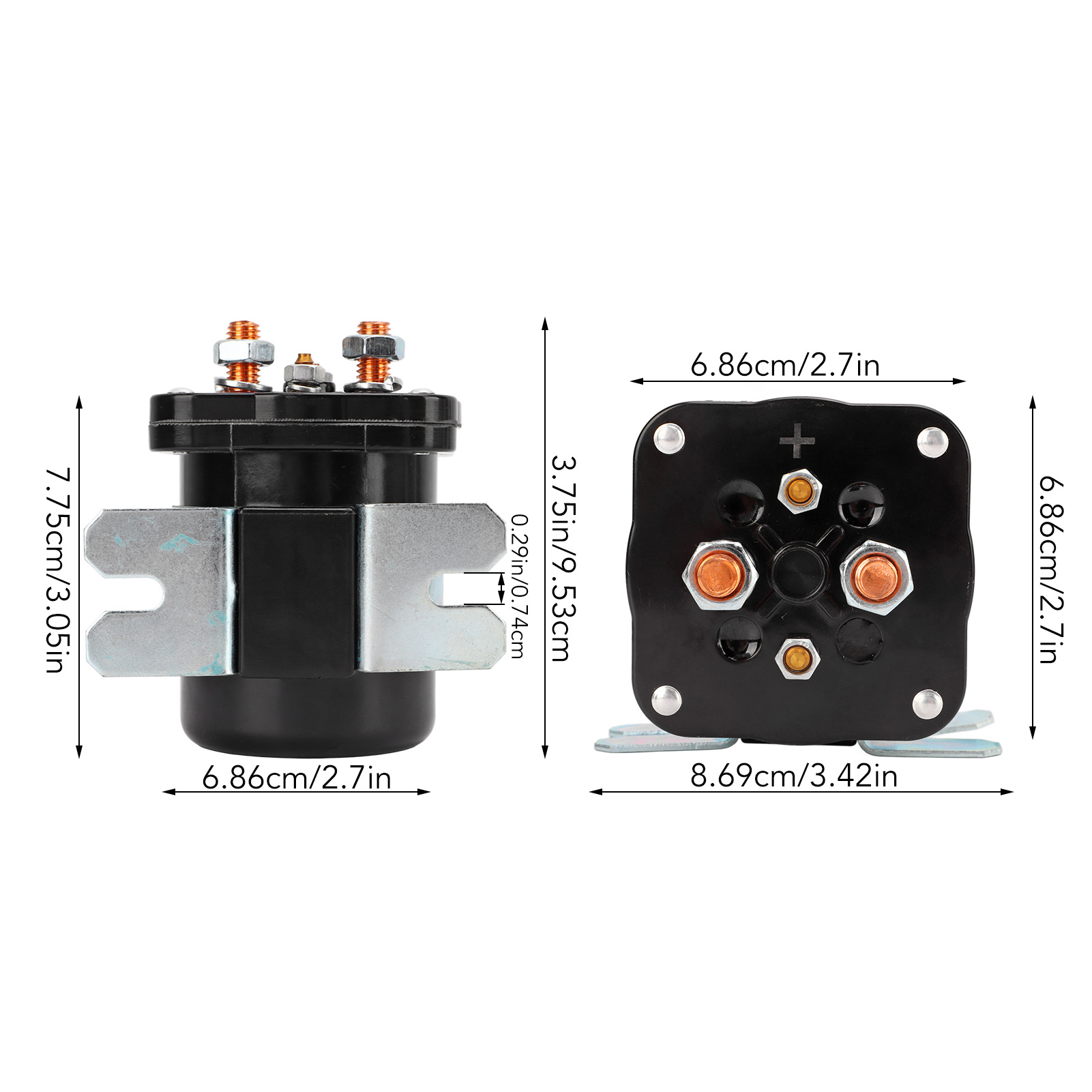 Solenoid Power Relay 586‑105111 12V 200 Amp Starter Contactor Solenoid Valve Replacement for WHITE RODGERS