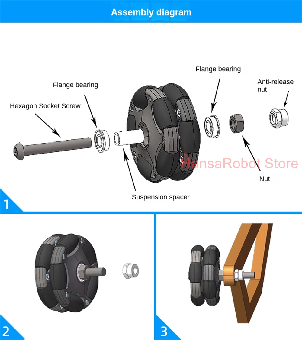 Folding Bicycle Easy Move Universal Wheels Casters Omnidirectional Wheel Accessories for OMNIA