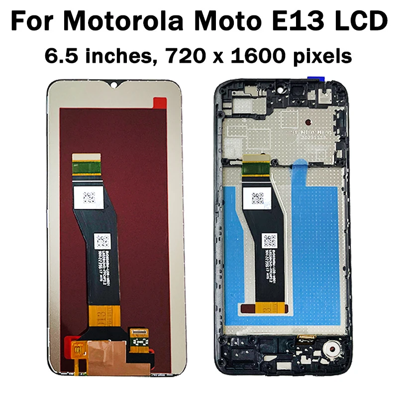 AAA Quality For Motorola Moto G13 G23 G53 G73 LCD XT2335-2 Display Touch Screen Digitizer withFrame,For Moto E13 LCD Replacement