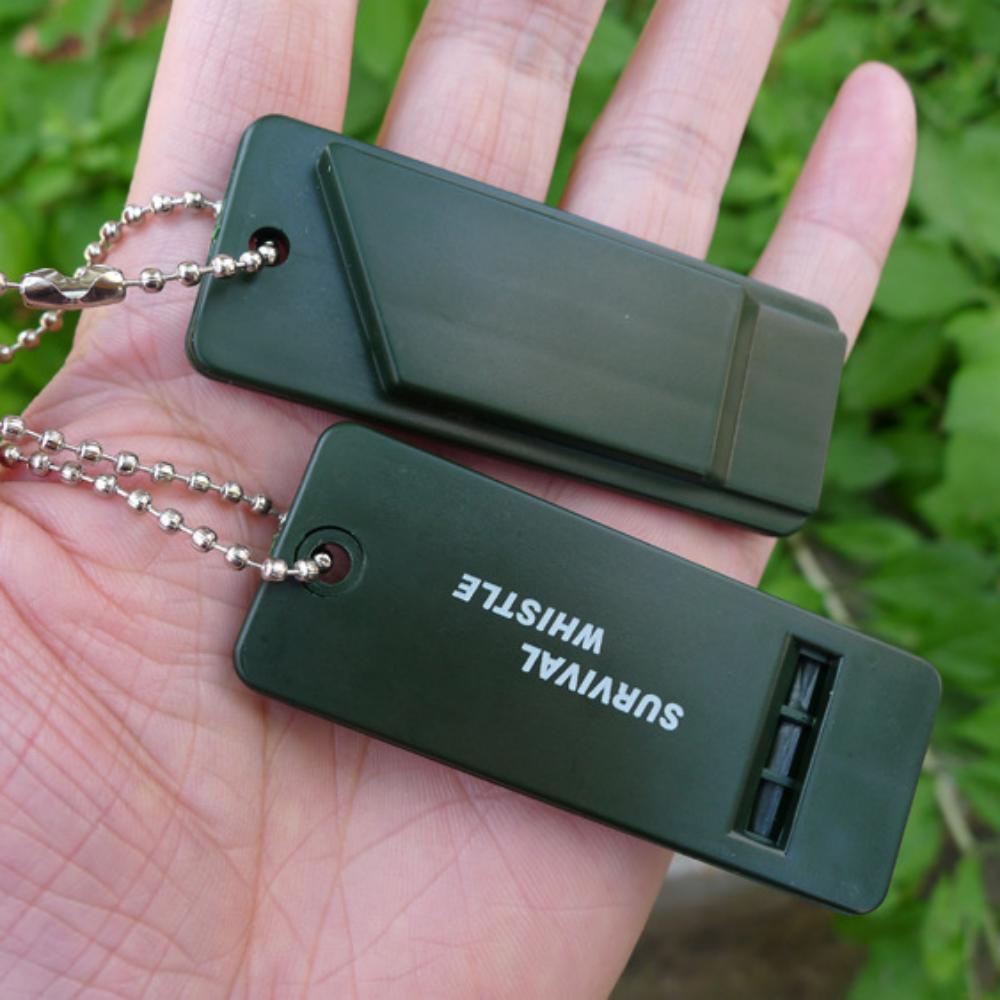 Overlevingsfluitje voor buiten met drie frequenties, overlevings- en reddingsapparatuur voor buiten, hoogwaardig hoogfrequent coachfluitje