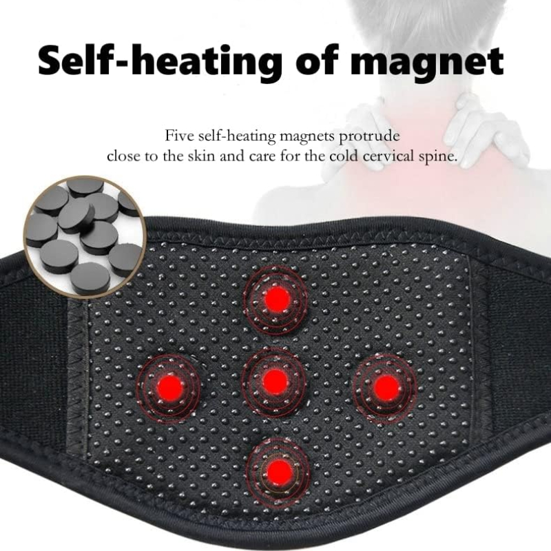 Soporte de cuello con autocalentamiento, masaje Cervical magnético para relajación y calidez, sin necesidad de electricidad, reutilizable