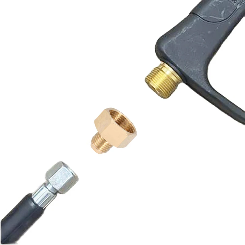 Adaptador hembra M22 a M14 macho, conector de manguera para pistola de lavadora a presión, accesorio de latón