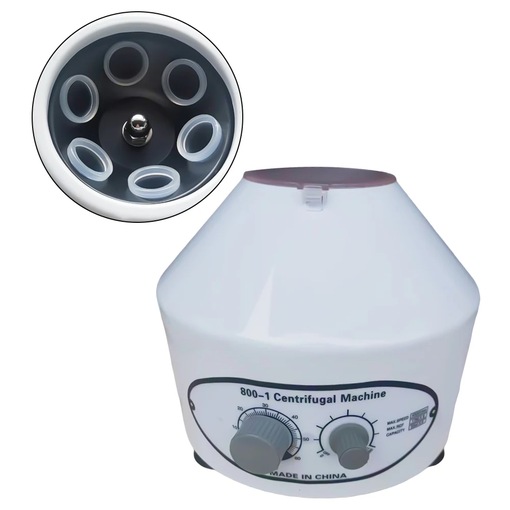 Wirówka laboratoryjna – silnik 25 W, pojemność 6x20 ml, regulacja prędkości i czasu, łatwa obsługa w laboratorium