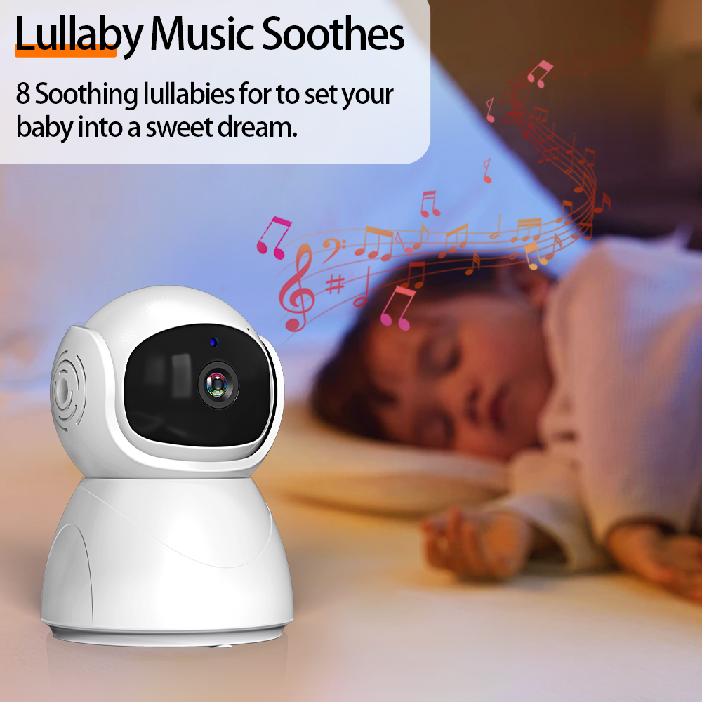 5"IPS Video Baby Monitor mit Schwenk-Neige-Kinderkamera Drahtlose 2-Wege-Audio Nachtsicht Sicherheit Babysitter VOX Wake Up USB-Aufladung