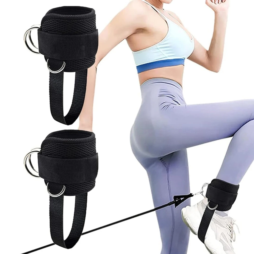 Ankle Straps for Cable Machine, Cable Ankle Attachment for Gym, Ankle-Cuff,Kickback Ankle Strap for Glute Workout,Leg Extensions