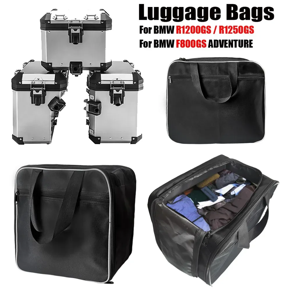 Sacos de bagagem da motocicleta para bmw r1200gs adv preto sacos internos r1250 r1250 gs aventura