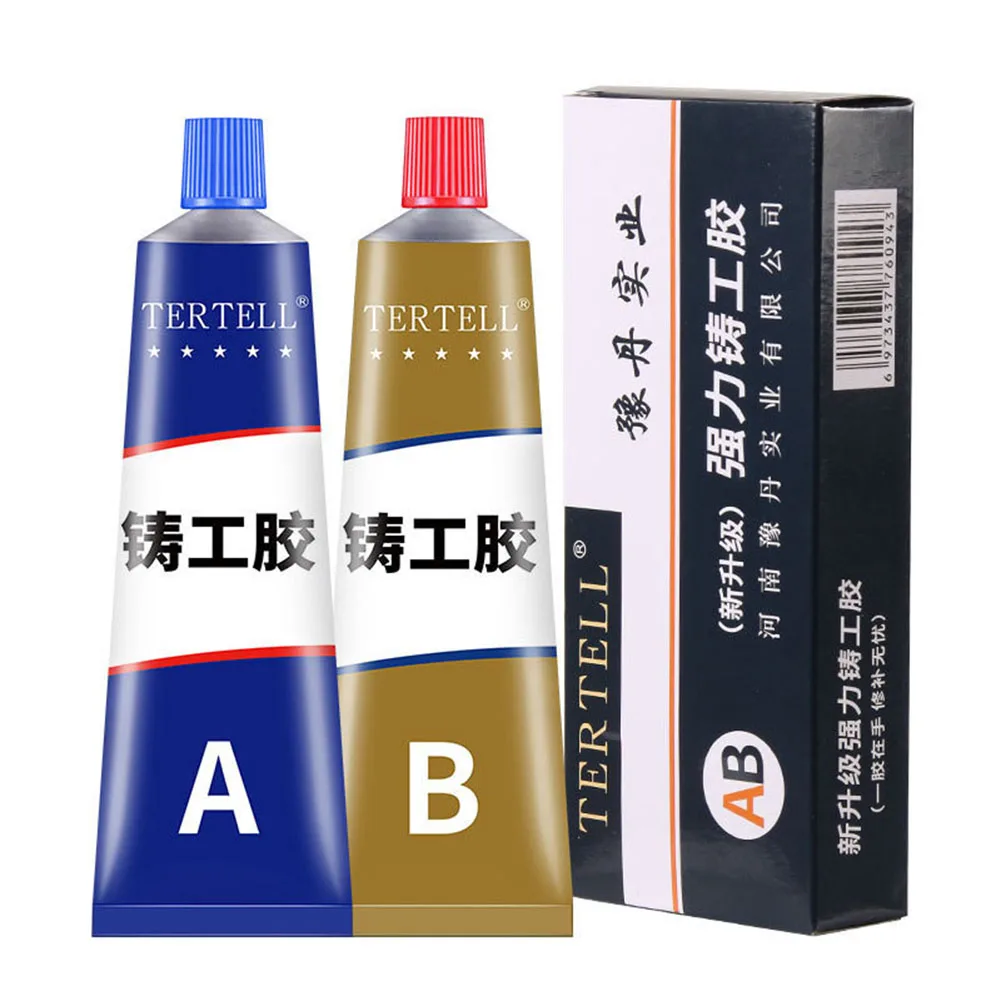 Colla per riparazione di colata di tipo AB riempitivo per saldatura di metalli liquidi resistente alle alte Temperature colla per riparazione di metalli agente per calafataggio Extra forte