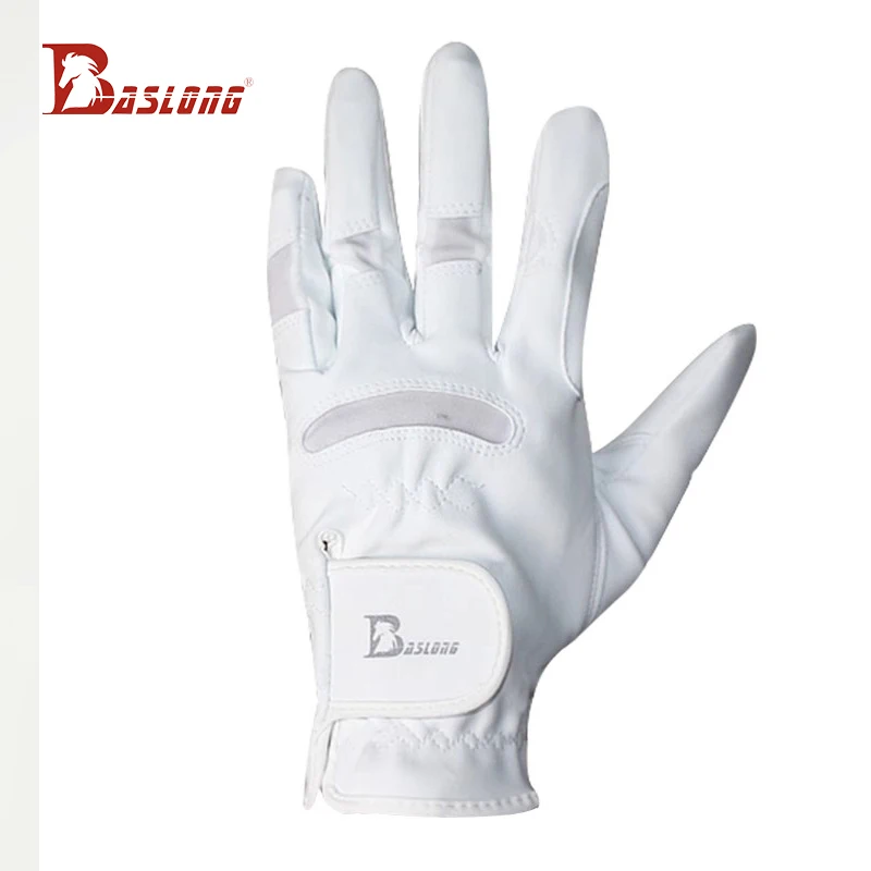 Guanti equestri Baslong per tutto l'anno Attrezzatura da equitazione bianca antiscivolo resistente all'usura per uomini e donne 266,4 cm Forniture per imbracatura Dragon Guanti da pilota