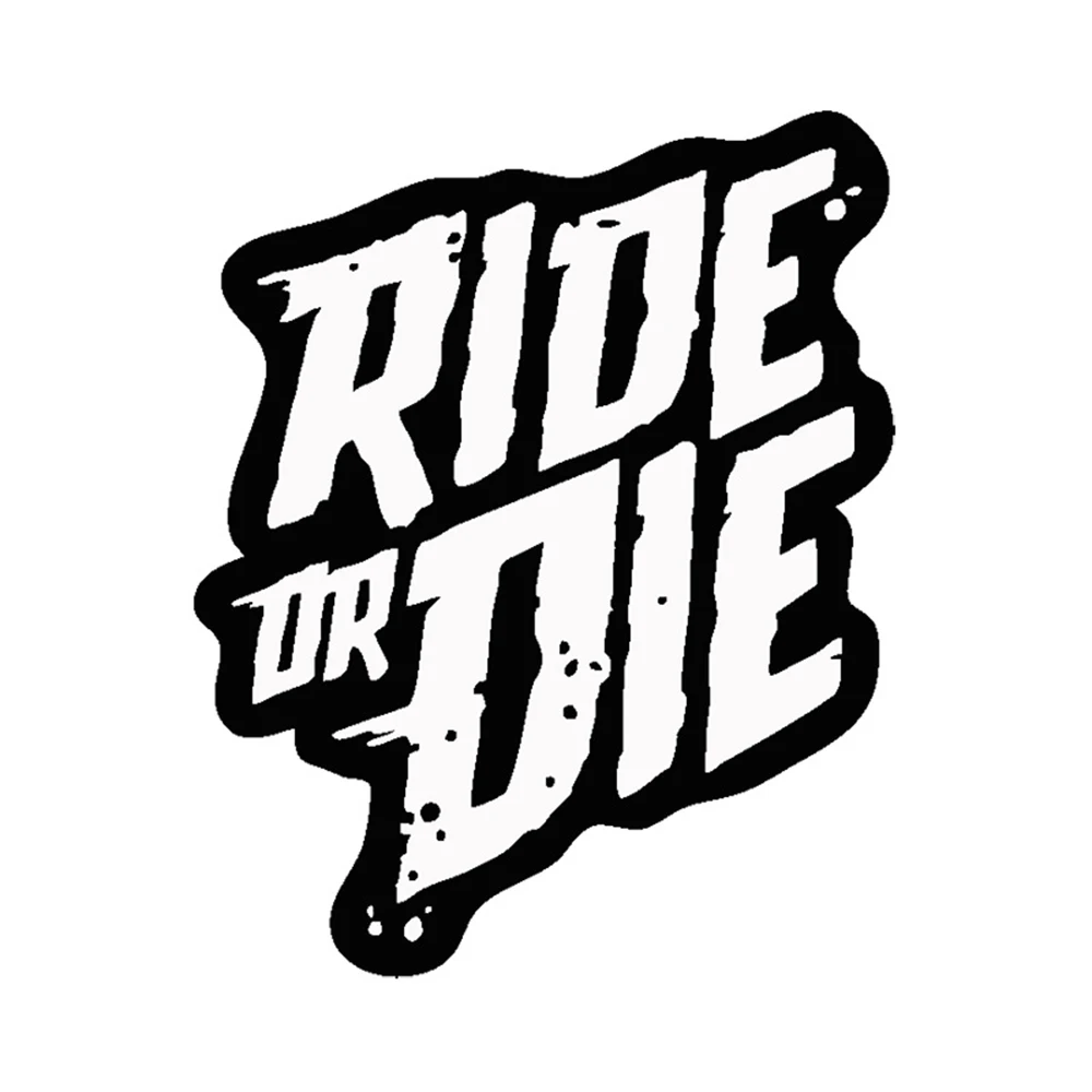 Ride or Die Fahrradrahmen Aufkleber DIY Mountainbike MTB Aufkleber Oberrohr Wasserdichte Vinyl Aufkleber Motorrad Helm Zubehör