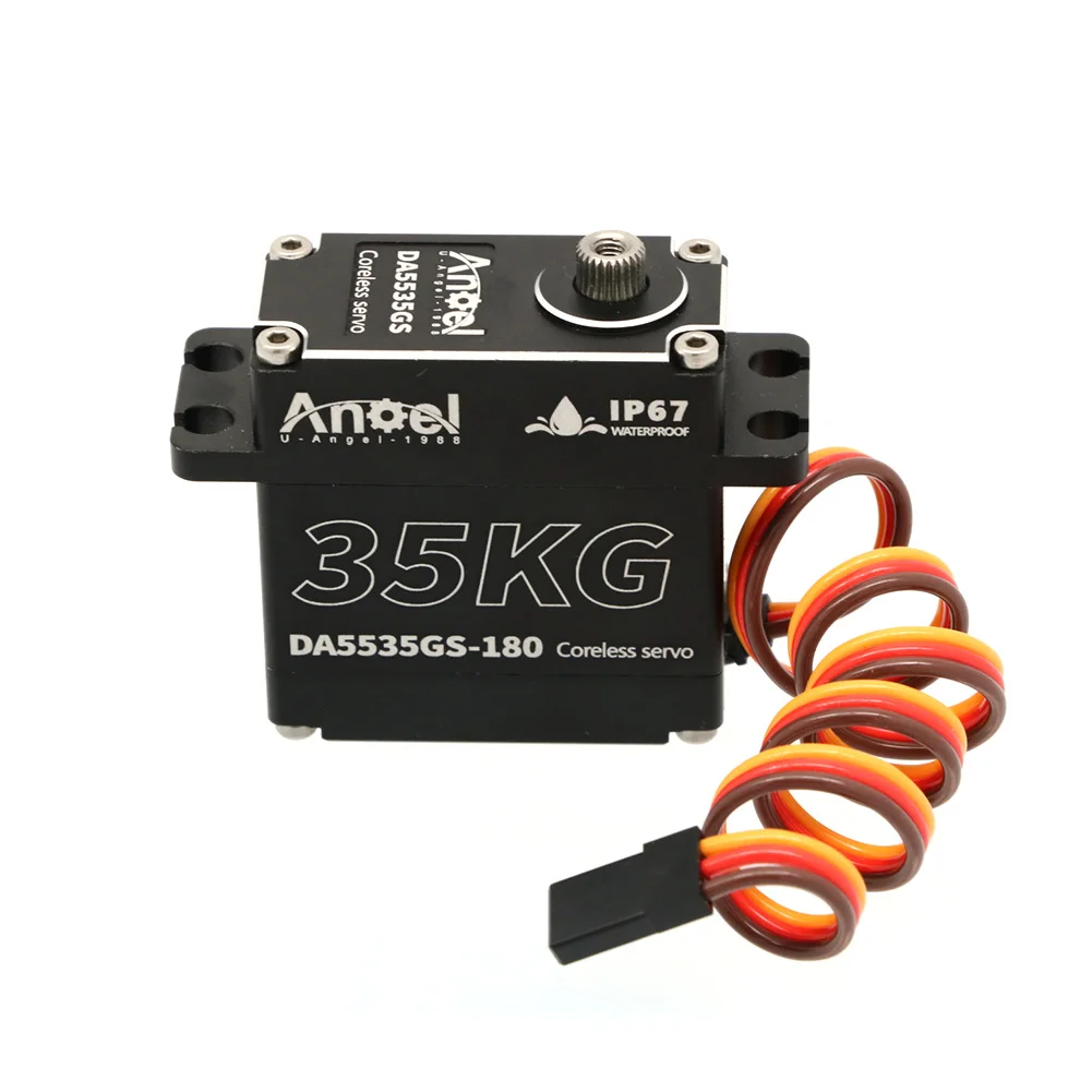 UAngel Waterdichte Servo 35KG 45KG 55KG Aluminium behuizing Digitale Metal Gear HV Coreless Servo voor 1/8 1/10 RC Auto Vrachtwagen Crawler Boot