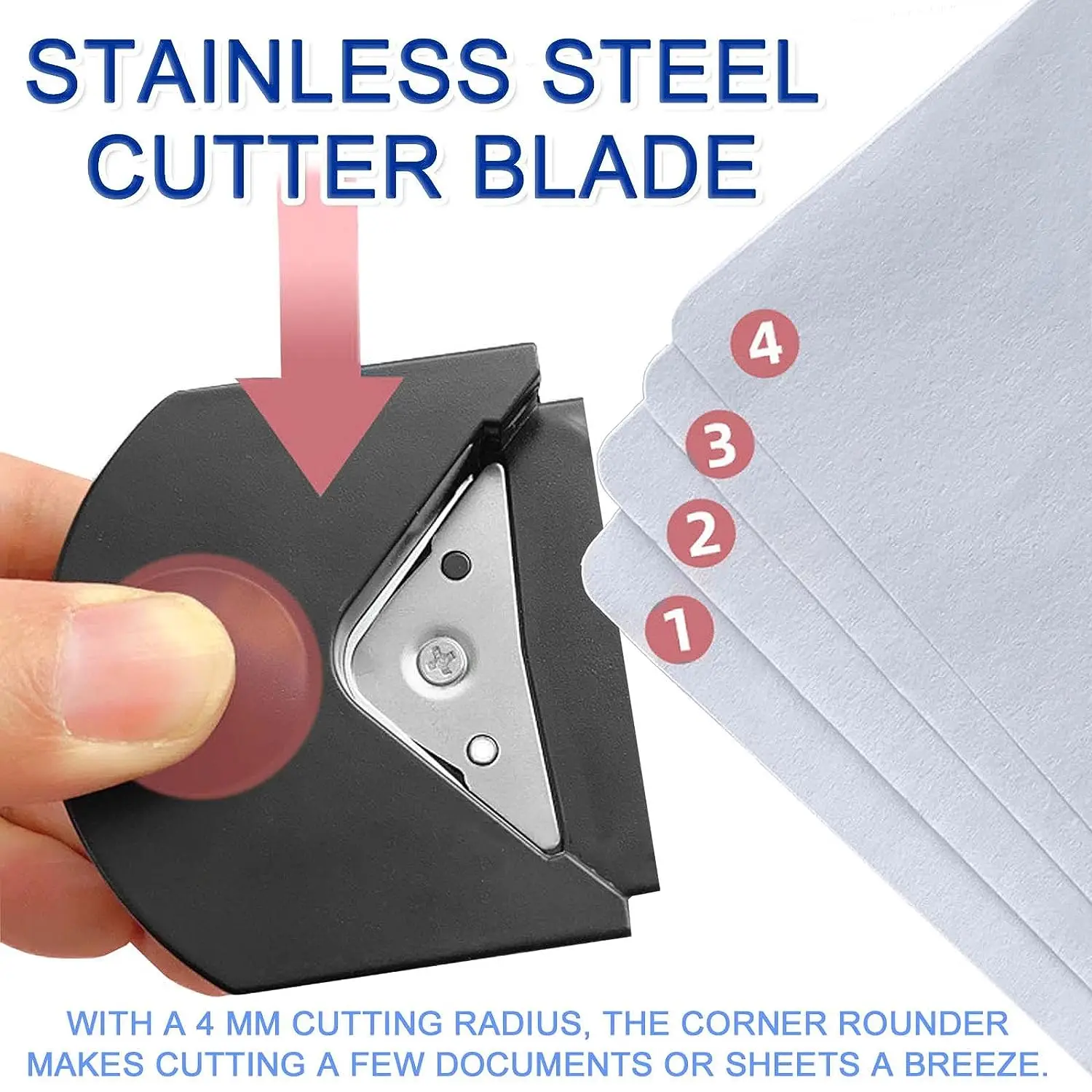 R4 Corner Rounder R4 Corner Punch Paper Trimmer Cutter for Cards Photo Cutting DIY Craft Hand Scrapbooking Tools Binding Supplie