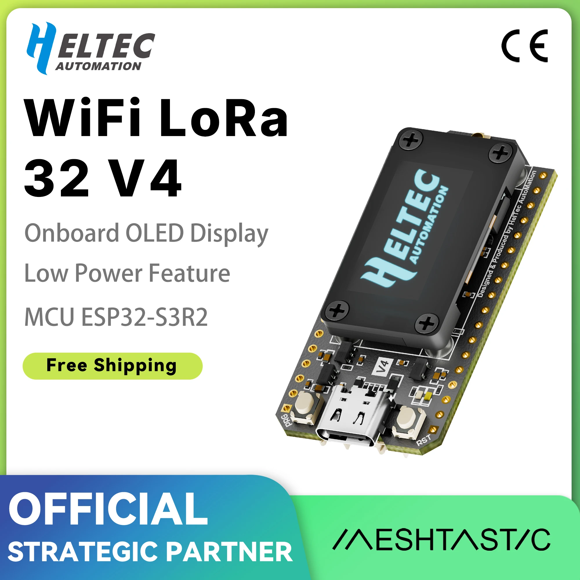 ﻿   Neues Heltec LoRa 32 V4 Meshtastic GPS ESP32 SX1262 0,96 Zoll OLED Solarbetriebenes Dev-Board Mesh Netzwerk WiFi LoRa BLE Low Power