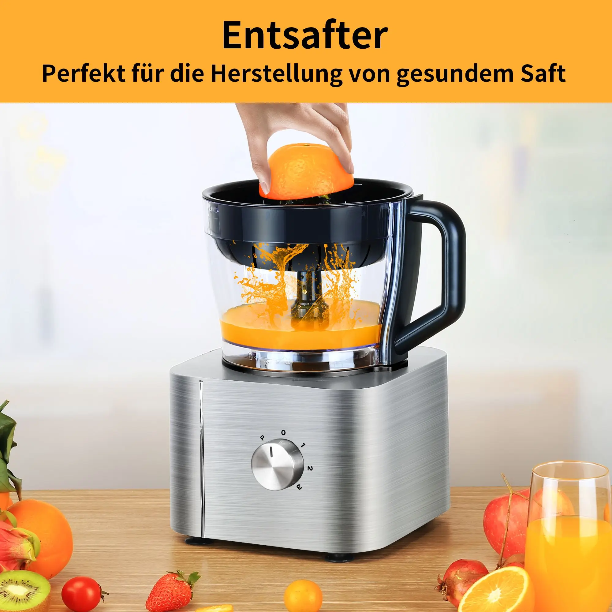 TopStrong 1100W 3,2L + 1,5L robot culinaire à trois vitesses YYFP405
