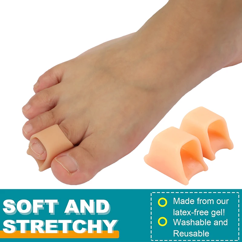 Pexmen 2/4 ชิ้น Hammer Toe Straightener Hammertoe Corrector สําหรับม้วนโค้งงอและ Claw Toes Lift Toe Tip Toe Cushion