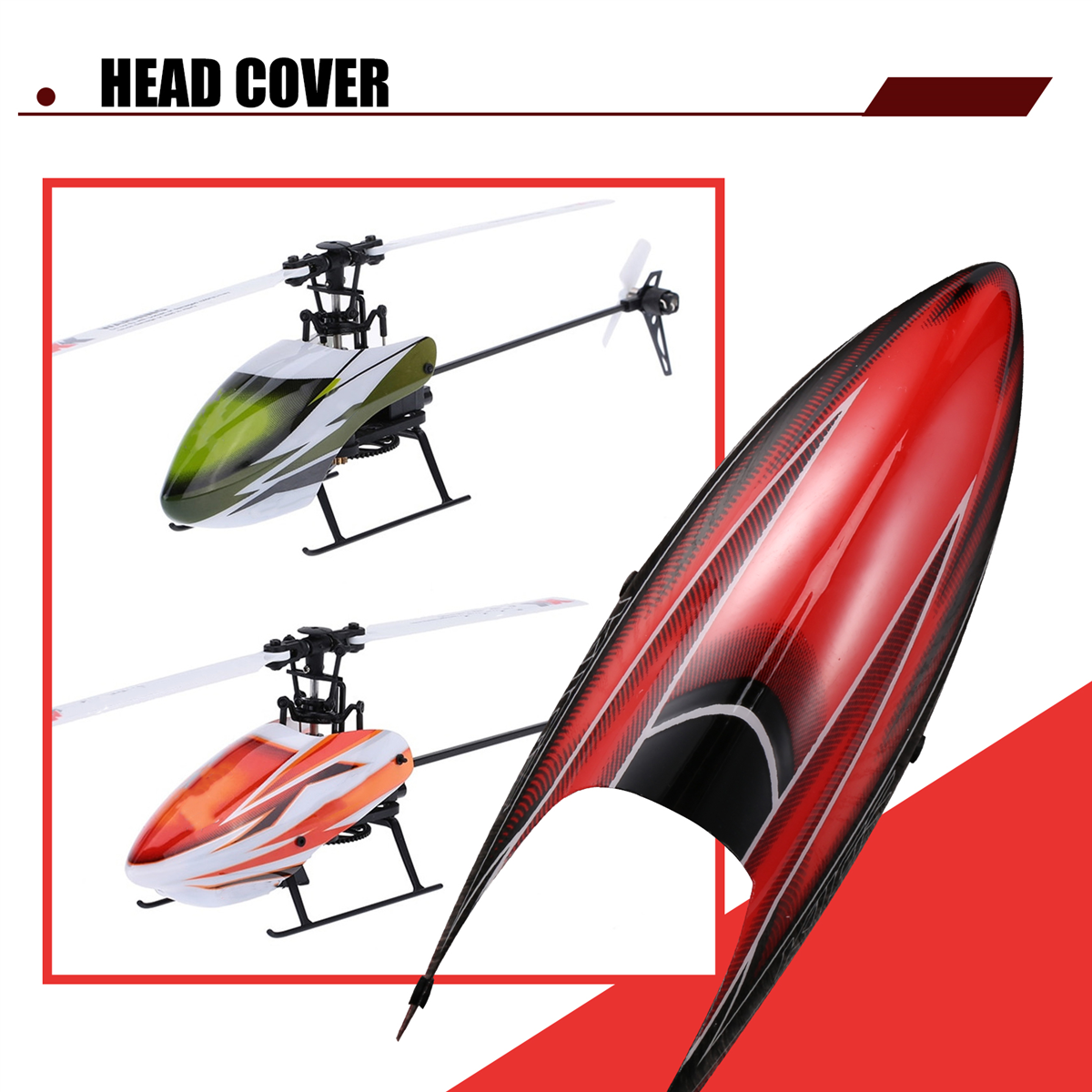 BABQ K110S.0003 couvercle de protection d'auvent pour Wltoys XK K110S RC hélicoptère pièces de rechange pièces de mise à niveau accessoires