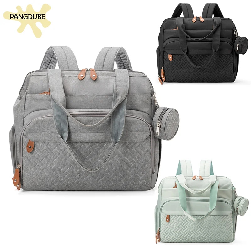 Pangdube tamanho grande mãe pai mochila sacos de fraldas do bebê com saco chupeta saco de fraldas para coisas do bebê mochila de maternidade para mamãe