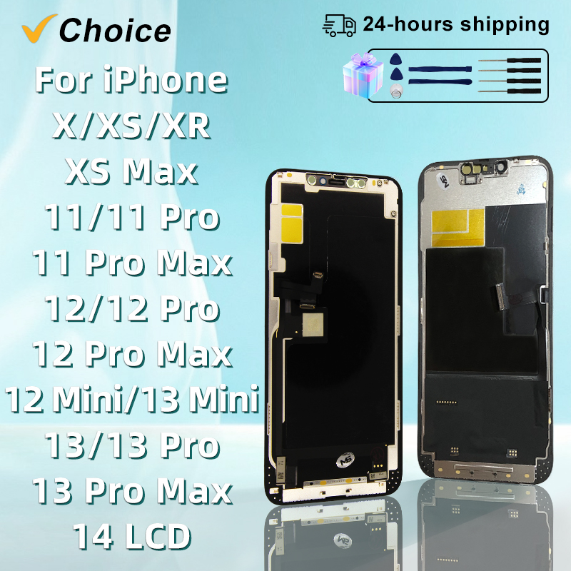 AAA + NIEUWE OLED Voor iPhone X XR XS MAX Display 3D Touch Screen Digitizer Voor 11 Pro 12 Mini 13 Pro Max 14 Plus LCD Vervanging Deel
