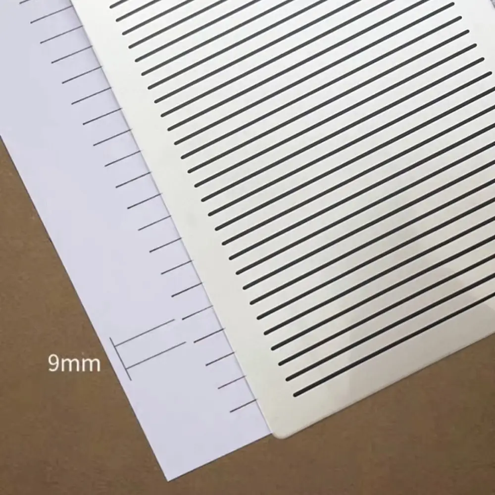 4/6Pcs DIY Templates Ruler Precision Writing Lines Guide Envelope Template Creativity Multi-use Clear Calligraphy Stencil